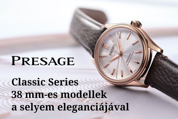 Presage Classic Series 38 mm-es modellek a selyem eleganciájával