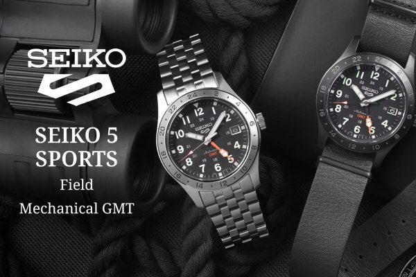 Új Field Mechanical GMT modellek érkeznek a folyton megújuló, mégis állandó Seiko 5 Sports kollekcióba