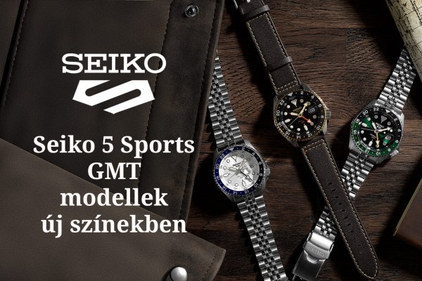 Seiko 5 Sports GMT modellek új színekben