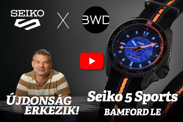 Újdonság érkezik! Seiko 5 Sports X BAMFORD Limited Edition