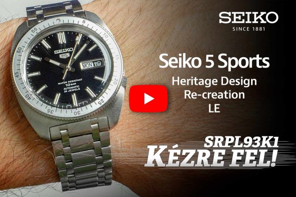 Kézre fel! SRPL93K1 Seiko 5 Sports Heritage Design Re-creation Limited Edition