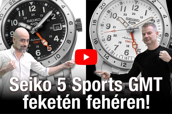 Seiko 5 Sports GMT feketén fehéren! Seiko Boutique TV S06E31