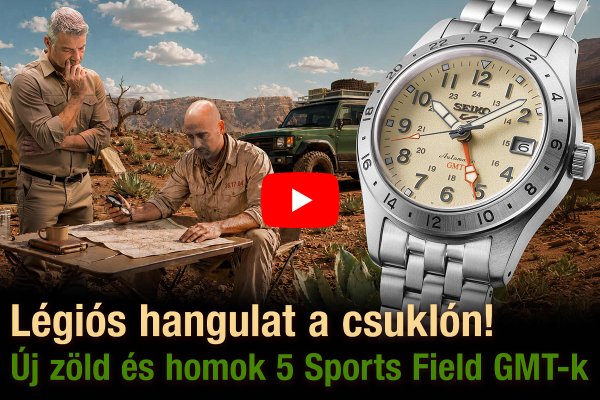 Légiós hangulat a csuklón! Új zöld és homok 5 Sports Field GMT-k - Seiko Boutique TV S07E09